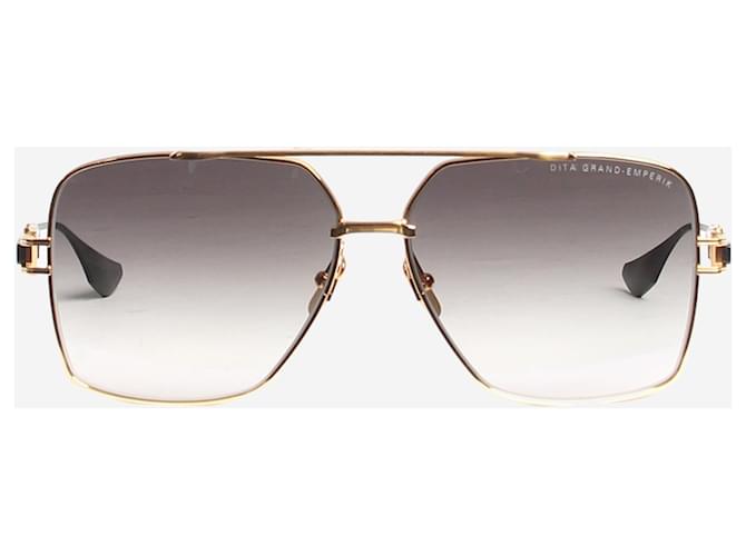 Autre Marque Goldene Grand-Emperik-Pilotensonnenbrille Metall  ref.1390416