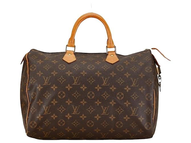 Louis Vuitton Speedy 35 Brown Cloth  ref.1390422