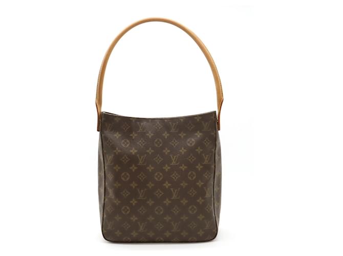 Louis Vuitton Looping GM Marrom Lona  ref.1390469