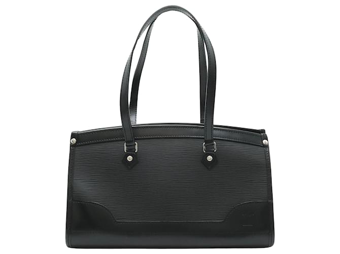 Louis Vuitton Madeleine Preto Couro  ref.1390523