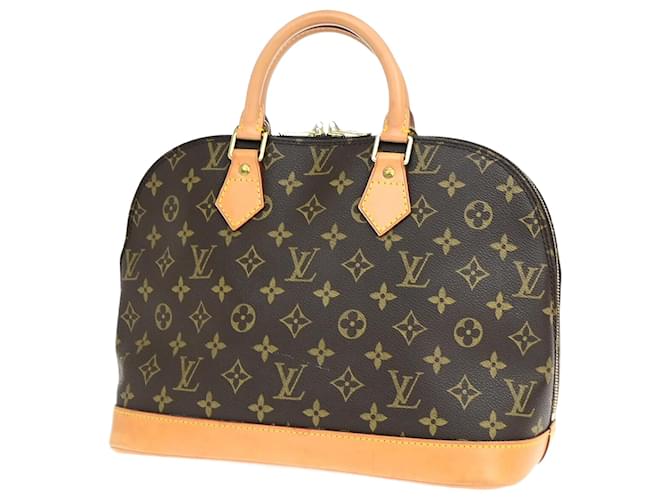 Louis Vuitton Alma Marrom Lona  ref.1390528