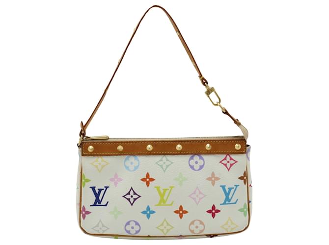 Louis Vuitton Pochette Zubehör Weiß Leinwand  ref.1390601