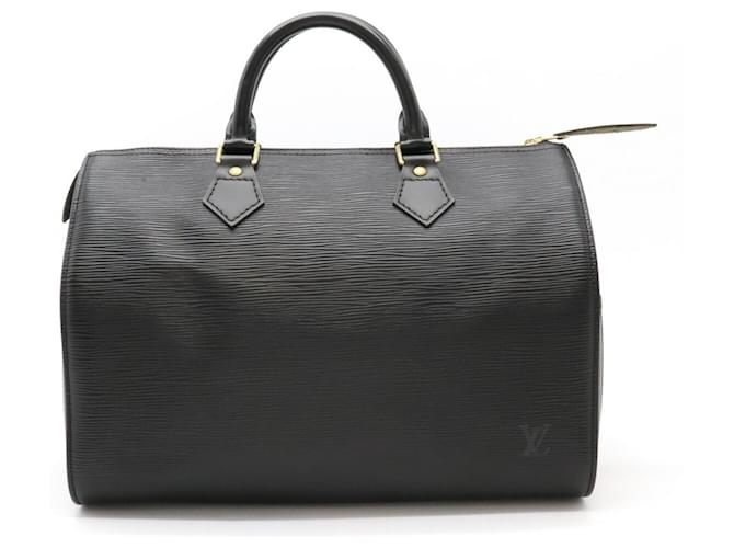 Louis Vuitton Speedy 30 Black Leather  ref.1390621