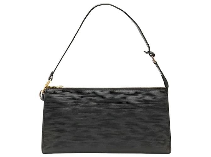 Louis Vuitton Pochette Accessoire Black Leather  ref.1390629