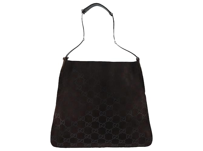 Bolso de mano gucci Castaño Lienzo  ref.1390646