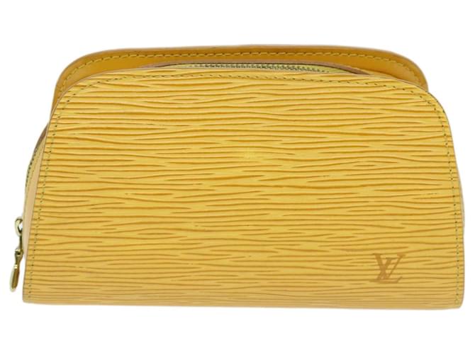 Louis Vuitton Dauphine Amarillo Cuero  ref.1390679