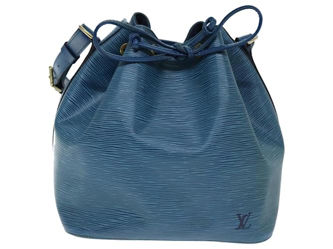 Noe Louis Vuitton Petit Noé Azul Couro  ref.1390685