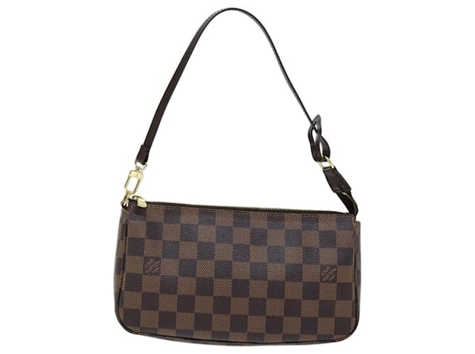 Accesorios de Louis Vuitton Pochette Castaño Lienzo  ref.1390689