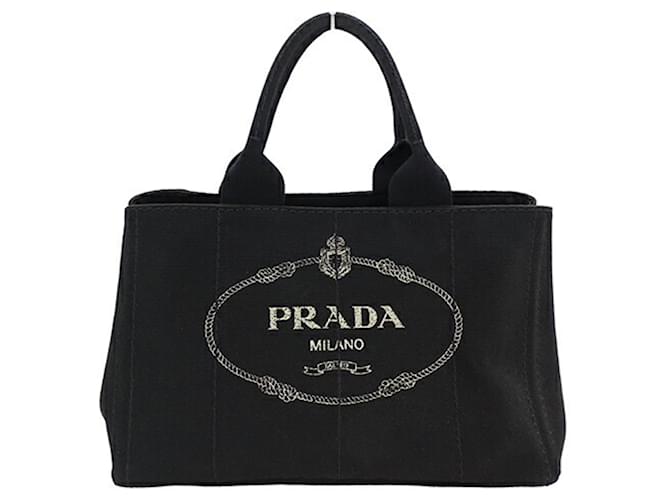 Prada Canapa Nero Tela  ref.1390693