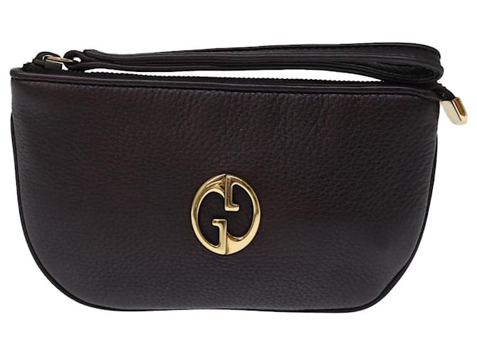 Gucci Shopper-Tasche Braun Leder  ref.1390706