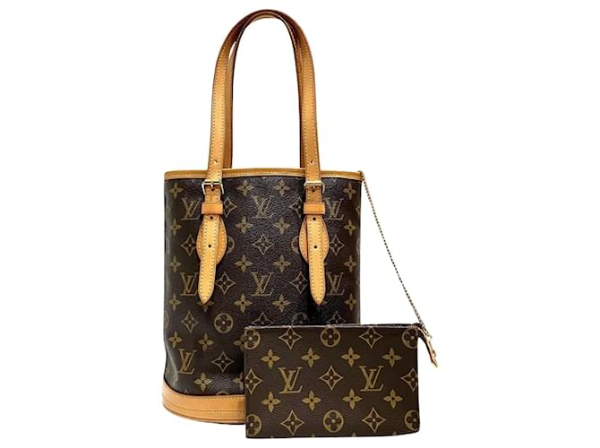 Louis Vuitton Bucket PM Brown Cloth  ref.1390720