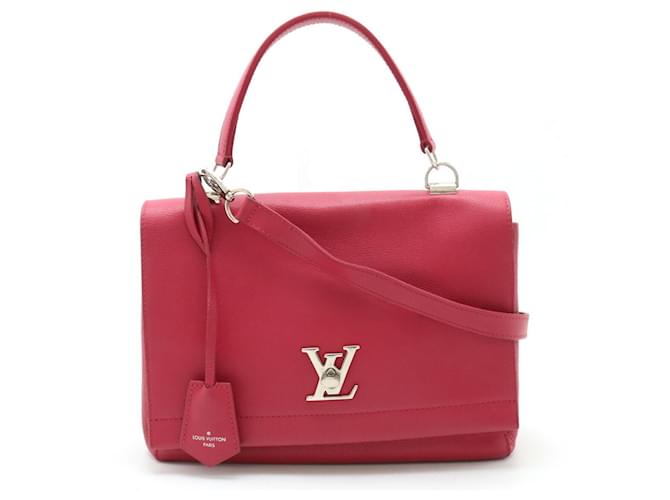 Louis Vuitton Lockme Rosa Couro  ref.1390752