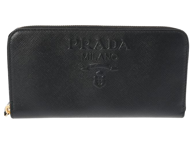 Prada Saffiano Nero Pelle  ref.1390758