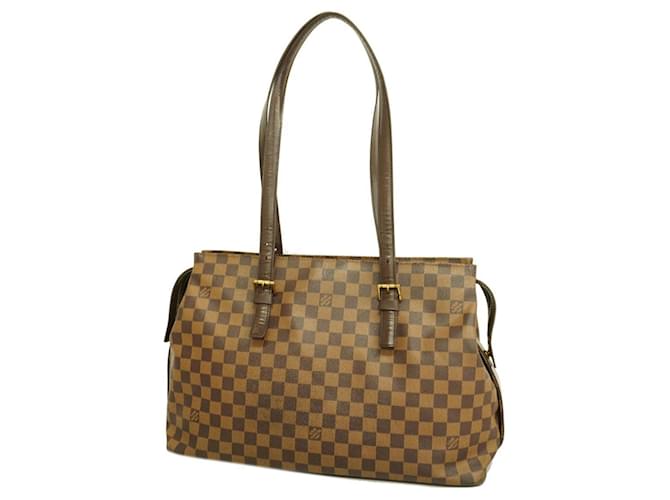 Louis Vuitton Chelsea Marrom Lona  ref.1390771