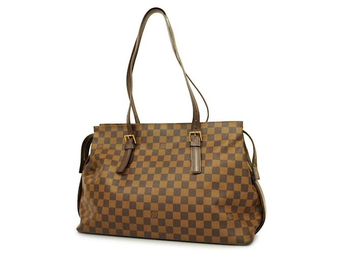 Louis Vuitton Chelsea Brown Cloth  ref.1390772