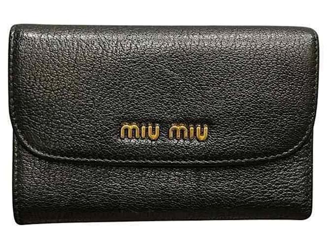 Miu Miu Black Leather  ref.1390773