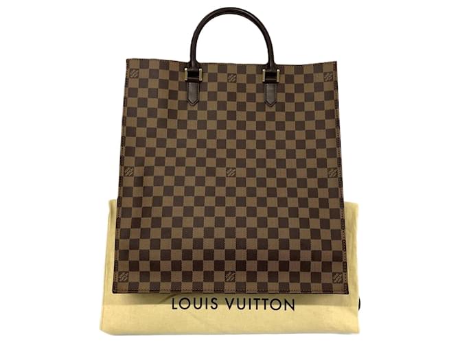 Louis Vuitton Sac plat Braun Leinwand  ref.1390842