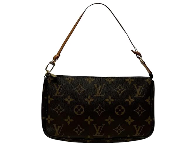 Louis Vuitton Pochette Accessoire Brown Cloth  ref.1390854