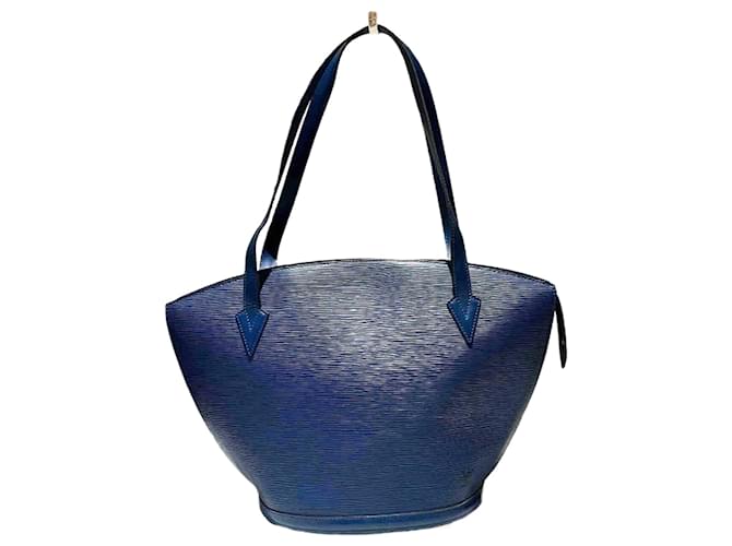 Louis Vuitton Saint Jacques Azul Couro  ref.1390893