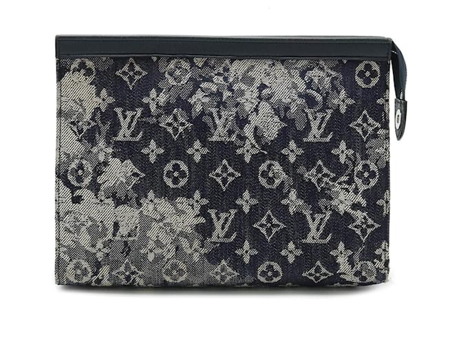 Louis Vuitton Pochette Schwarz Leinwand  ref.1390898