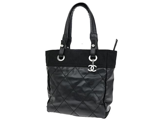 Chanel Paris Biarritz Schwarz Leder  ref.1390904