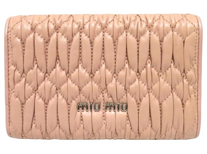 Miu Miu Matelassé Cuir Rose  ref.1390906