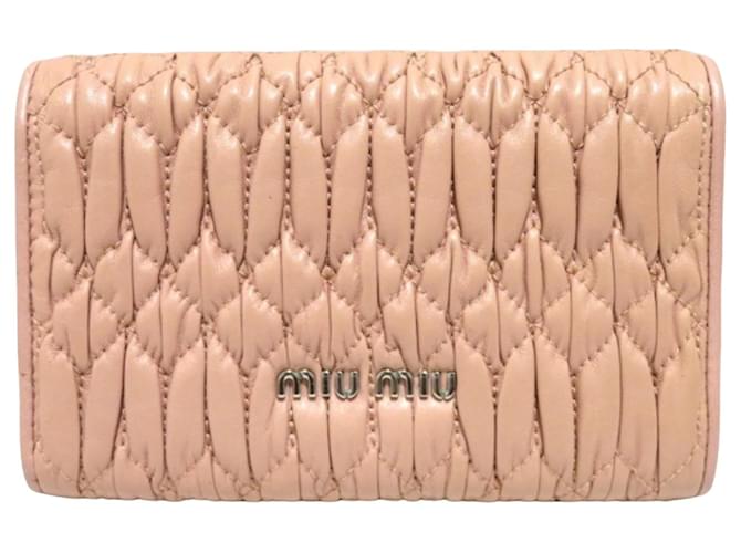 Miu Miu Matelassé Pink Leather  ref.1390906
