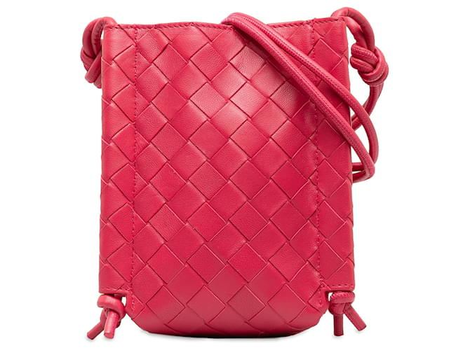 Bottega Veneta Rosa Mini O Nó Couro Bezerro-como bezerro  ref.1390962