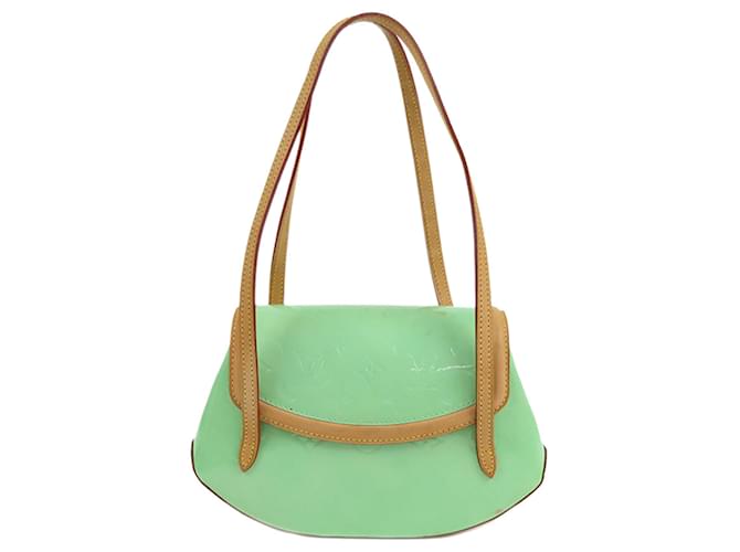 Louis Vuitton Monograma Verde Vernis Biscayne Bay PM Couro Couro envernizado  ref.1390999