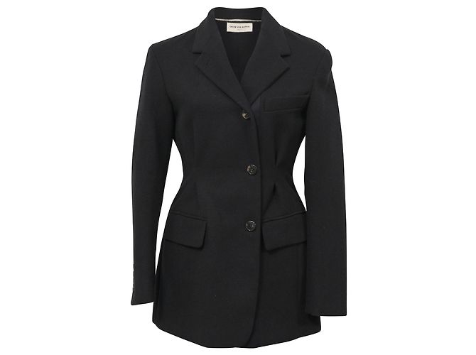 Dries Van Noten Blazer in Black Wool