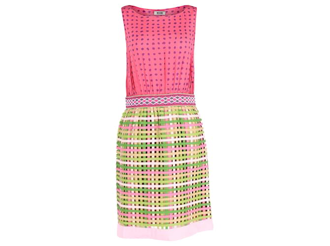Moschino Cheap & Chic Sleeveless Mini Dress in Multicolor Cotton  ref.1391057