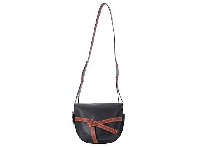 Loewe Small Gate Bag in Black Leather  ref.1391121