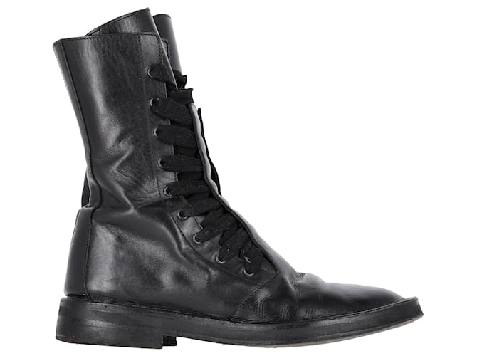 Botas de motociclista Ann Demeulemeester em couro preto  ref.1391136