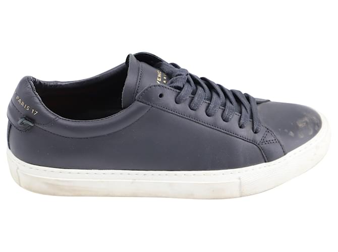 Givenchy 'paris 17' Low Top Sneakers in Black Leather  ref.1391138