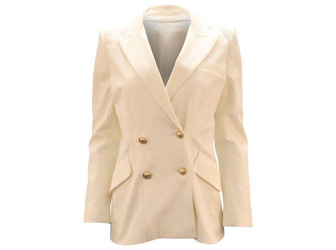 Autre Marque Blazer Derek Lam 10 Crosby Rodeo in cotone bianco Crudo
