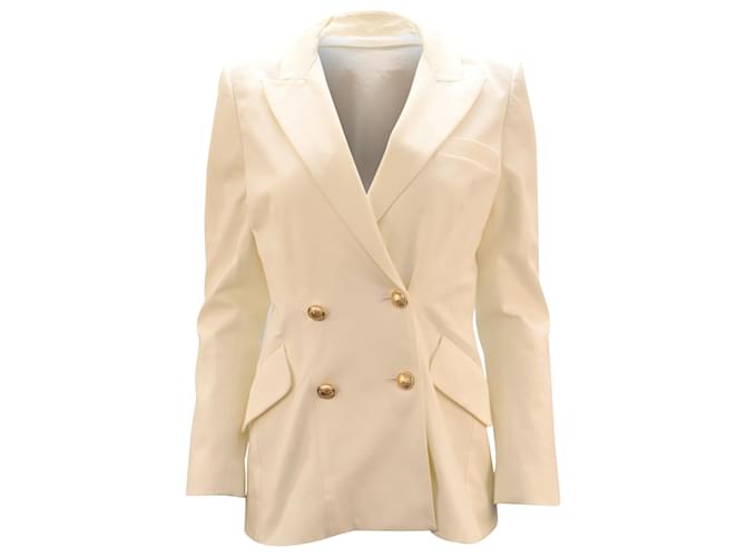 Autre Marque Derek Lam 10 Crosby Rodeo Blazer in White Cotton Cream  ref.1391140