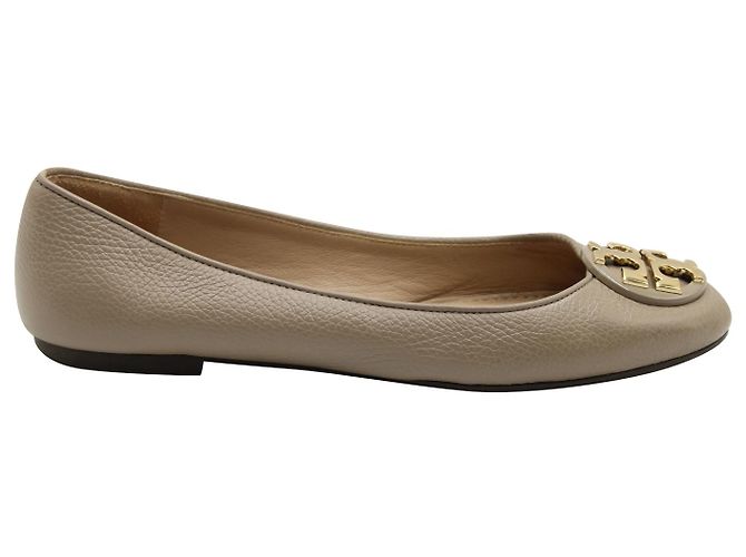 Sapatilhas Tory Burch Reva em couro cinza