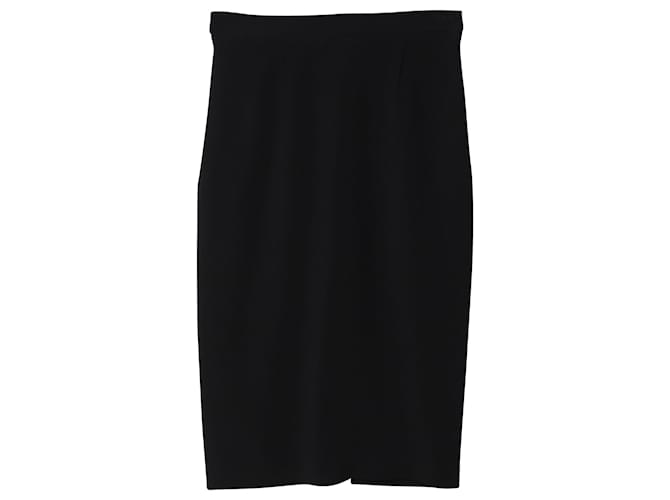 Roland Mouret Arreton Midi Pencil Skirt in Black Viscose Cellulose fibre  ref.1391238