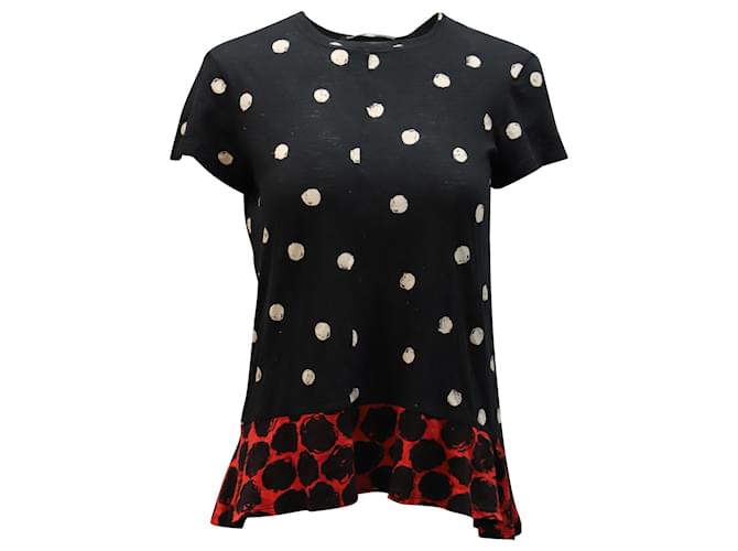 Proenza Schouler Kurzärmliges T-Shirt mit Polka Dot-Print aus mehrfarbiger Baumwolle Python drucken  ref.1391247