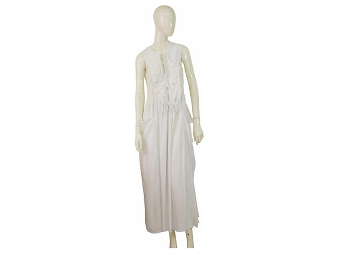 Ermanno Scervino Robes Toile Blanc  ref.1391263