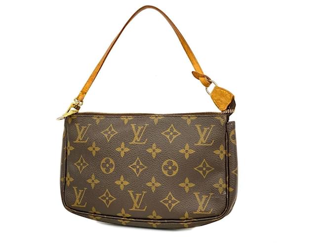 Louis Vuitton Pochette Marrone Tela  ref.1391286