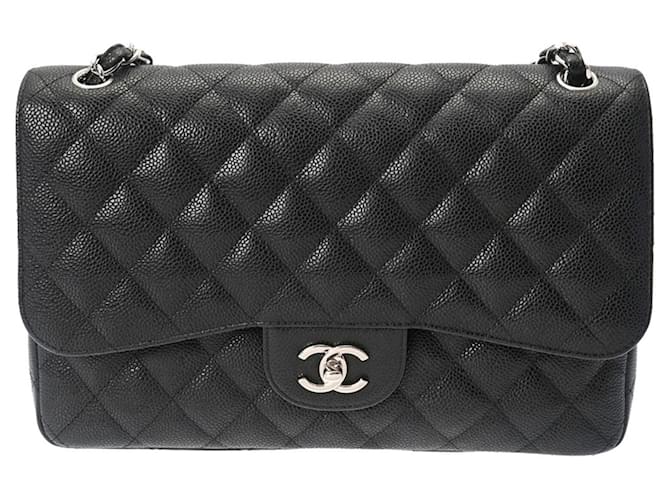 Timeless Chanel intemporal Preto Couro  ref.1391296