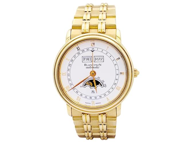 Blancpain “Villeret Moonphase” yellow gold watch.  ref.1391372