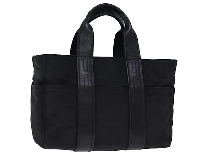 Hermès HERMES Acape Luco PM Hand Bag Nylon Black Auth bs14313  ref.1391377