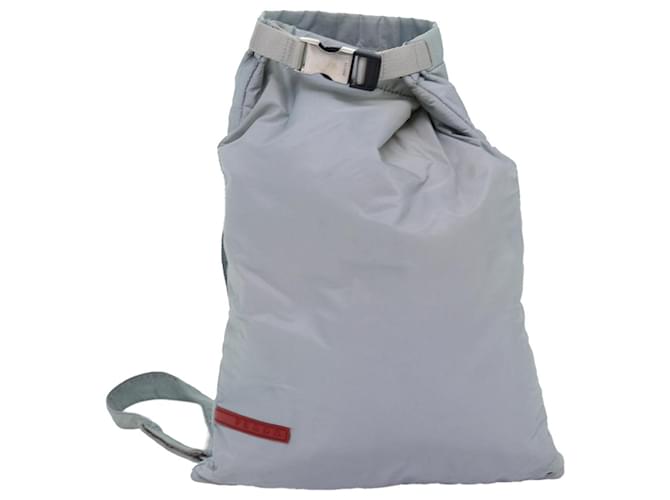 PRADA Sports Backpack Nylon Gray Auth 75123 Grey  ref.1391429