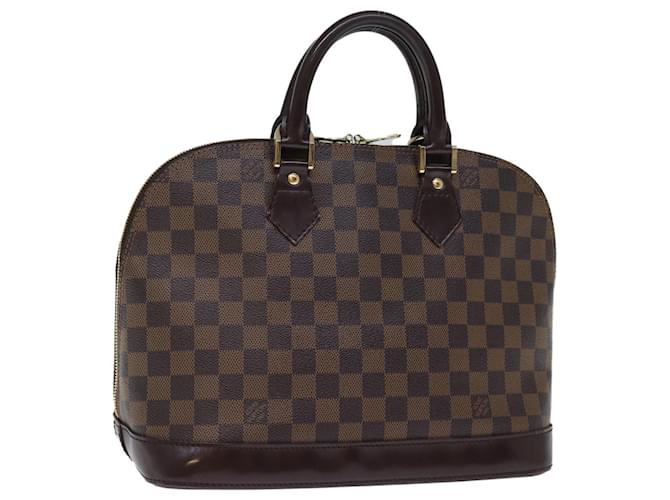 LOUIS VUITTON Damier Ebene Alma Hand Bag N51131 LV Auth 74002  ref.1391430