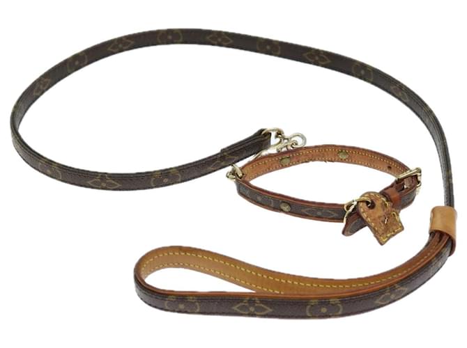 Coleira para cachorro LOUIS VUITTON Monograma Menos Baxter MM M58056 Autenticação de LV 74016 Lona  ref.1391440