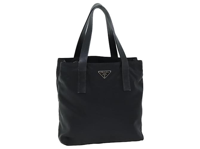 PRADA Hand Bag Nylon Black Auth 75050  ref.1391445