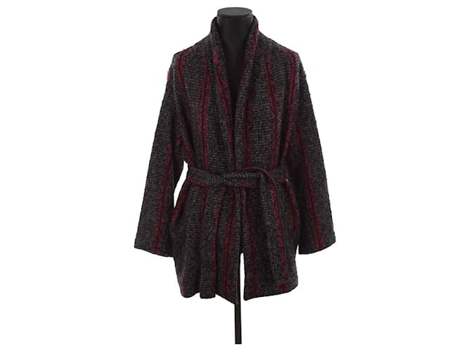 Iro Manteau en laine Noir  ref.1391489