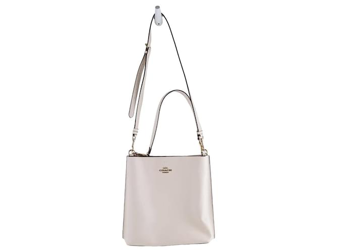 Coach This shoulder bag features a leather body Beige  ref.1391510
